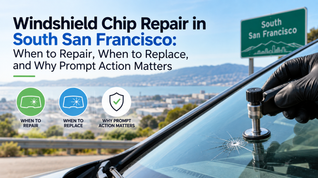 Windshield Chip Repair in South San Francisco: When to Repair, When to Replace, and Why Prompt Action Matters